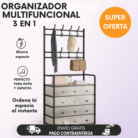 Perchero Organizador 3 en 1